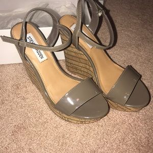 Steve Madden cork wedges